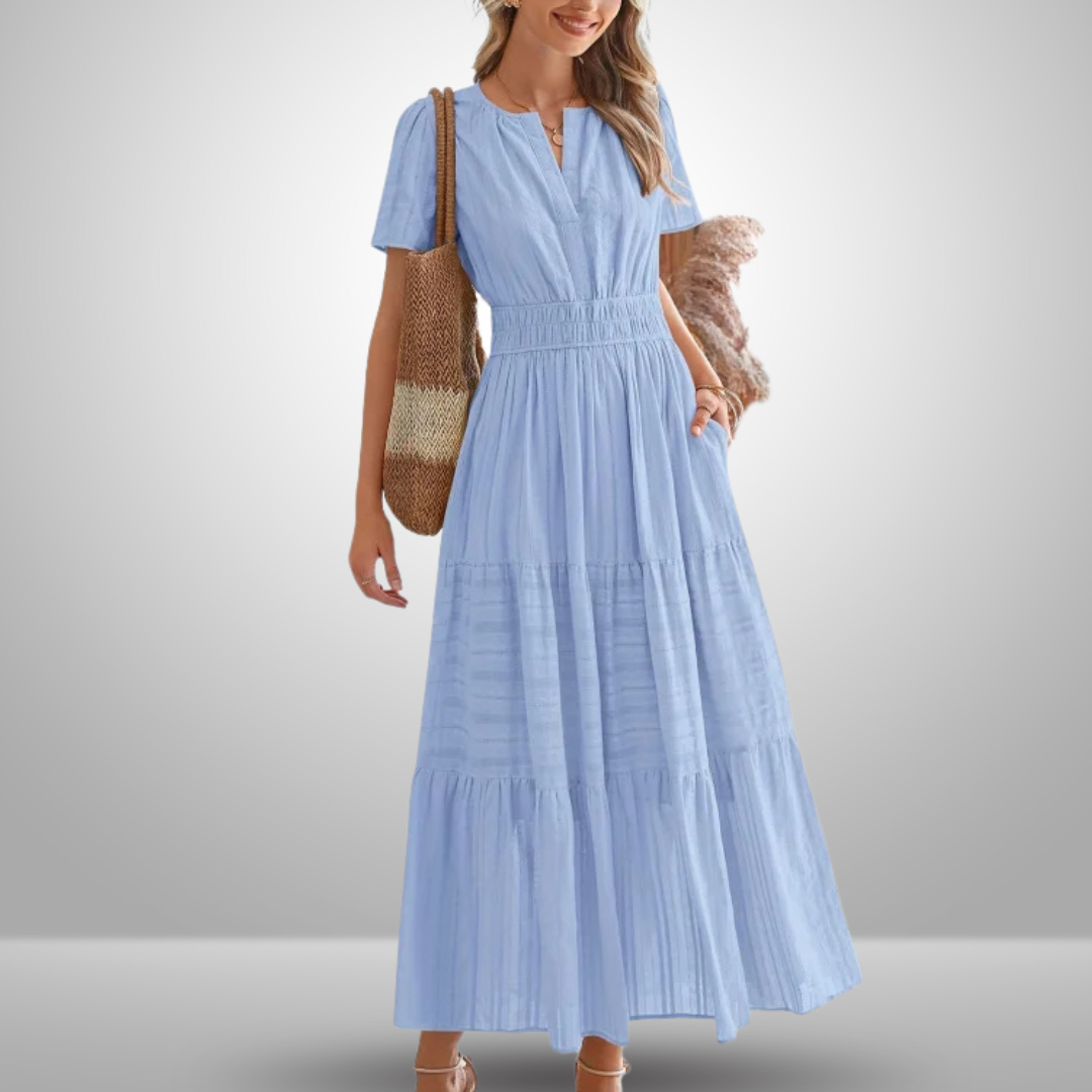 Cinzia™ | Abito Elegante e Lusinghiero con Dettagli in Pizzo