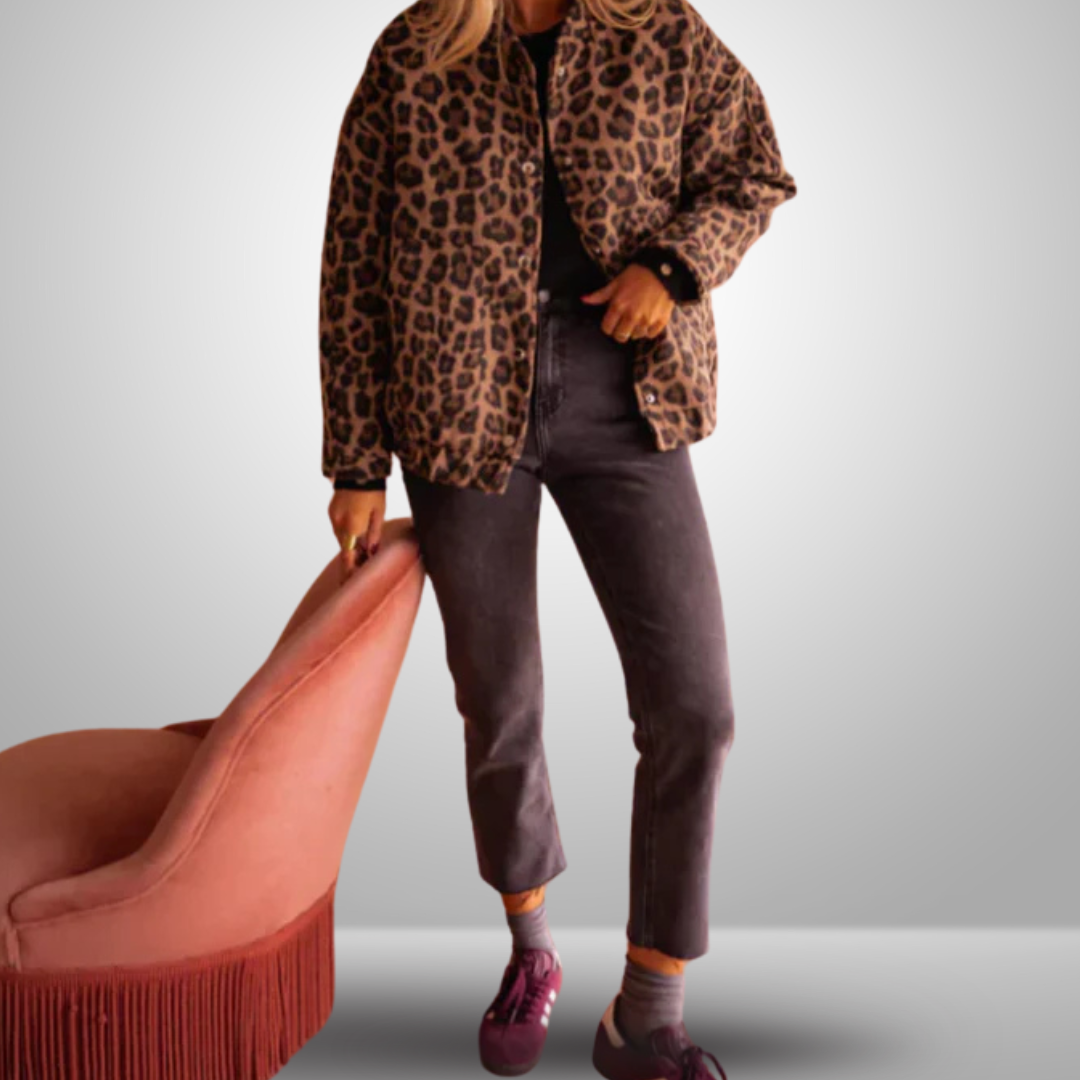 LEONELLA™ | Giacca Bomber Leopardo