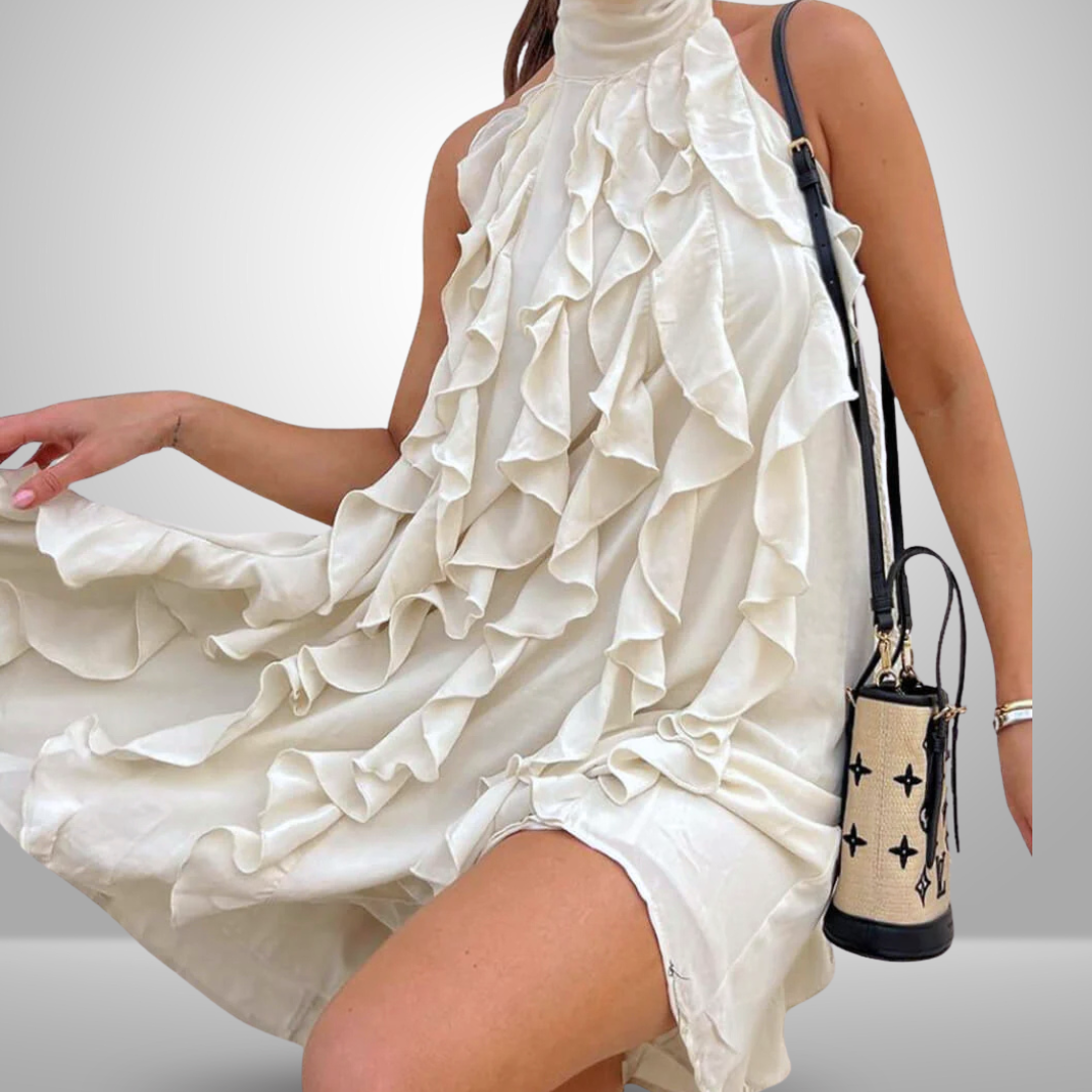 Lavinia™ | Abito alla moda con colletto alto