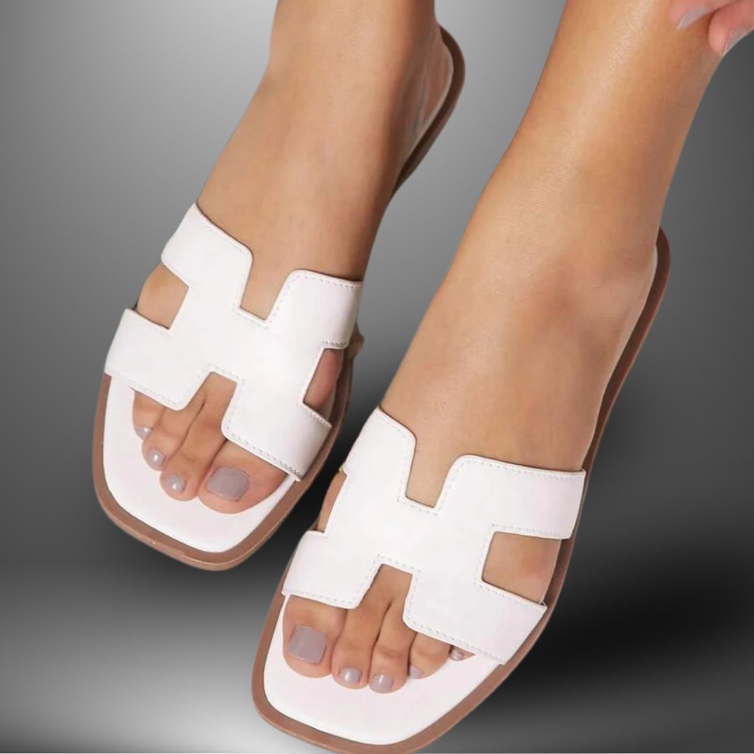 Elisa™ | Sandali Eleganti con Fiocco e Design H Aperto