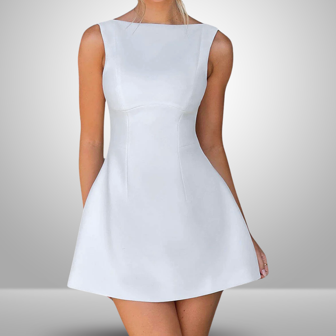 Lavinia™ | Miniabito con schiena scoperta e senza maniche