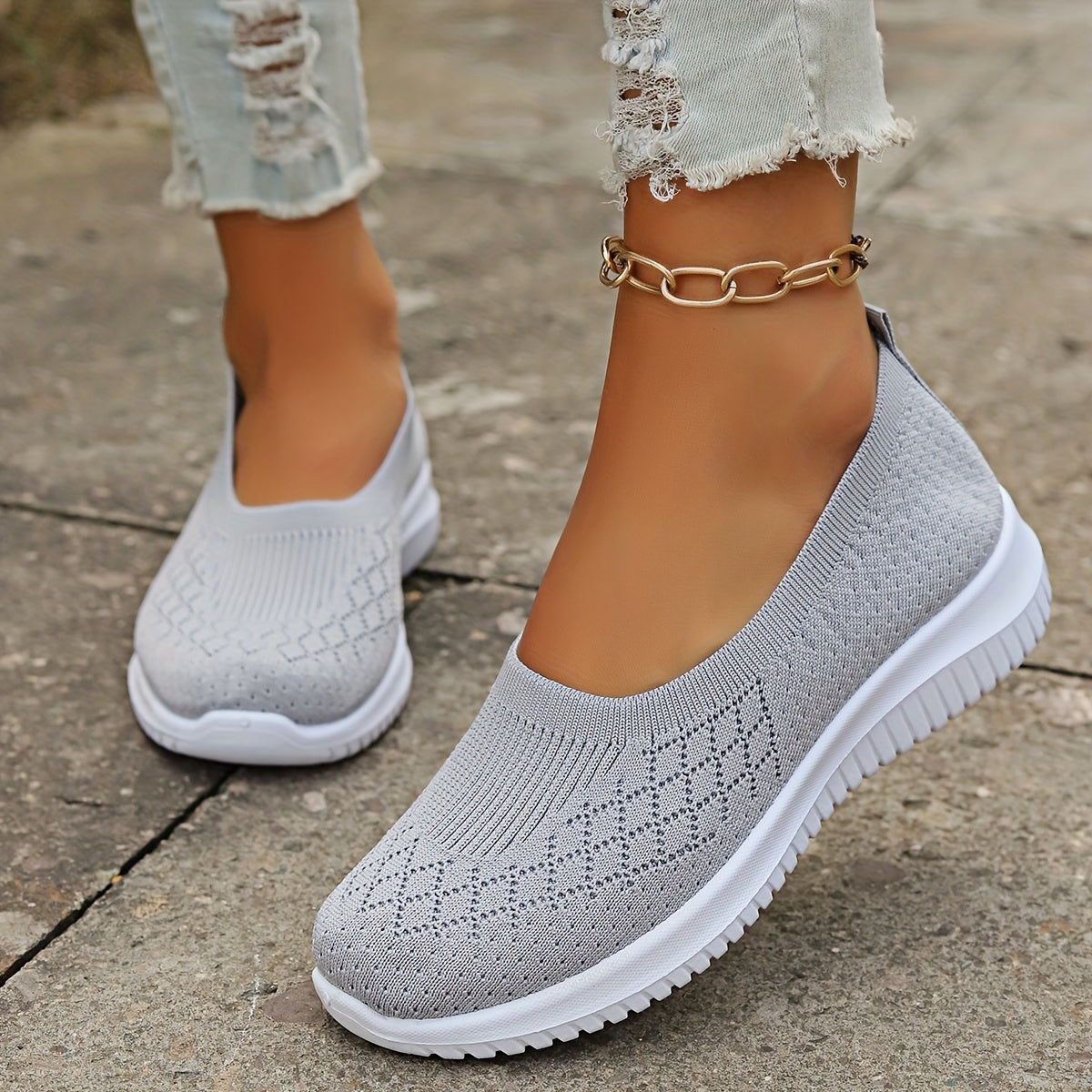Sofina™ | Slip-on Traspirante – Comfort Estivo per Piedi Sensibili