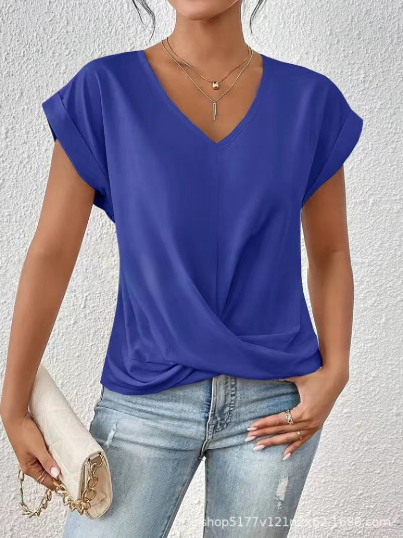 Elena™ | T-shirt casual con scollo a cuore [1 acquistato, 1 in omaggio]