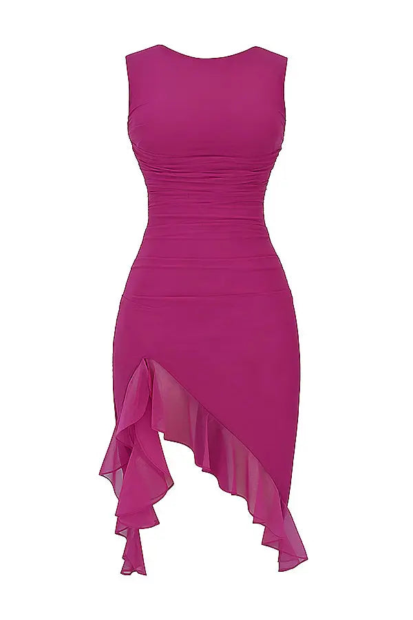 Claudia™ | Abito Midi con Volant Eleganti