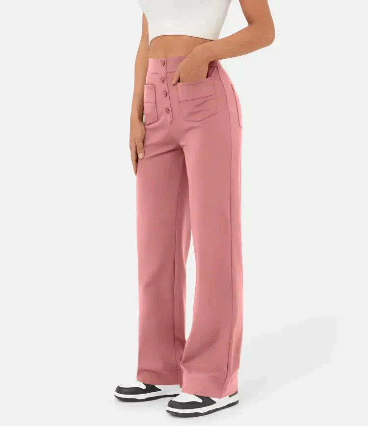 Lavinia™ | Pantaloni casual elastici a vita alta