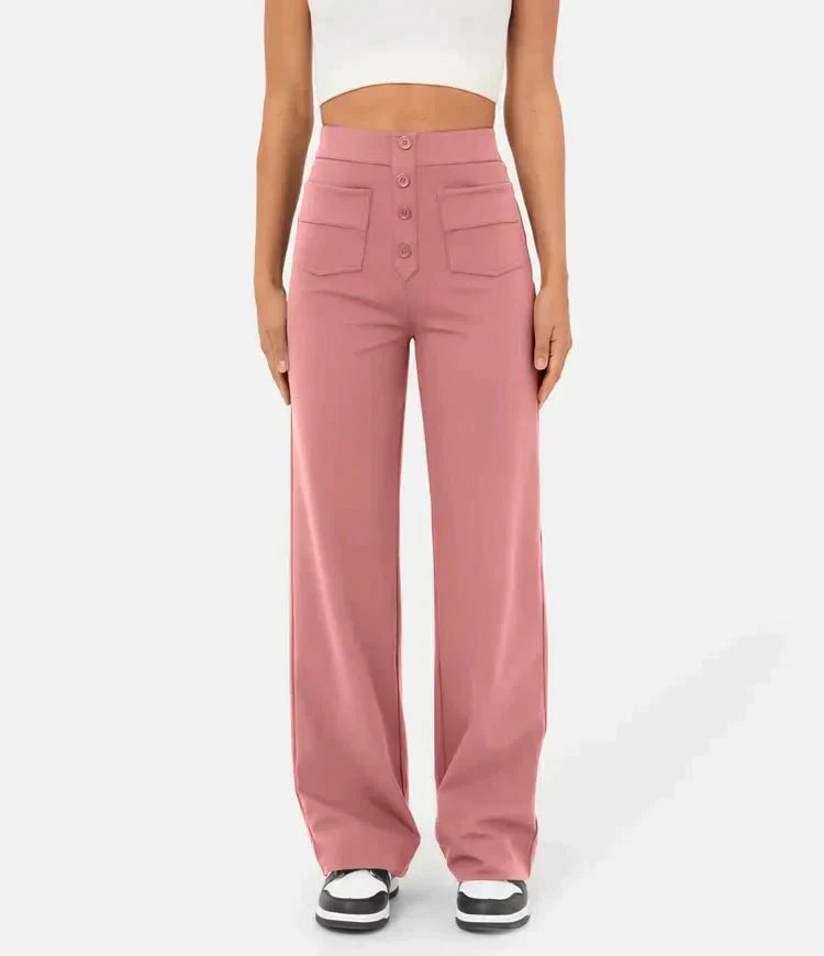 Lavinia™ | Pantaloni casual elastici a vita alta
