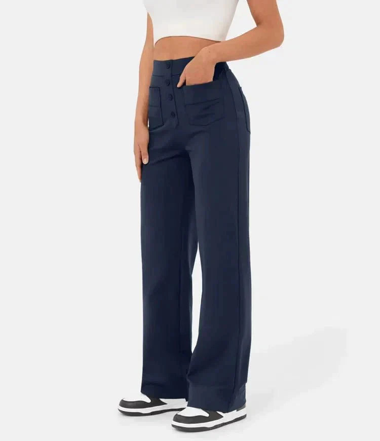 Lavinia™ | Pantaloni casual elastici a vita alta