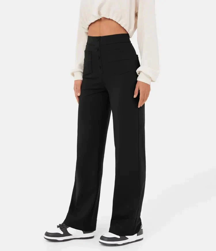Lavinia™ | Pantaloni casual elastici a vita alta