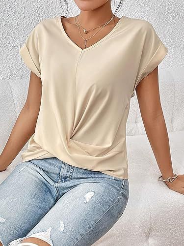 Elena™ | T-shirt casual con scollo a cuore [1 acquistato, 1 in omaggio]