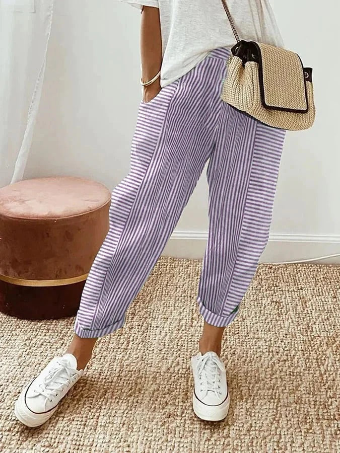 Lavinia™ | SOPHIA - Pantalone a Righe Elegante e Casual